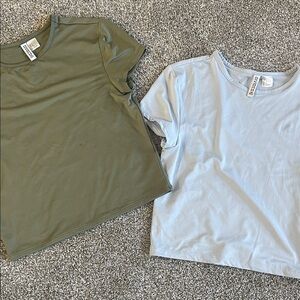 Divided Olive and Light Gray Kids' Tees